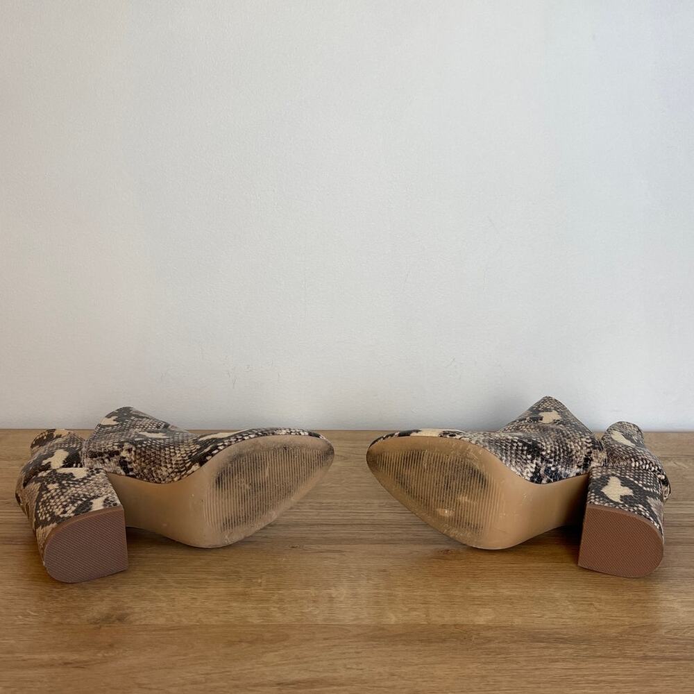 Steve Madden Rookie Snakeskin Bootie Size 7 Gray … - image 7